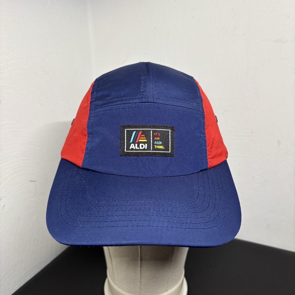 Aldi Gear Color‎ Block Retro Baseball Cap 2024 Collection Blue Red Adjustable OS